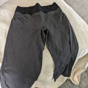 Prana pants cropped XL stretch waist EUC